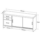 Kit 2 Peças Com Balcão Organizador E Armário Multiuso 2 Porta