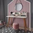 Kit 2 Peças Com Escrivaninha 120cm E Estante Para Livros Com