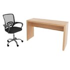 Kit 2 Peças Com Escrivaninha 127cm Com Cadeira De Escritório