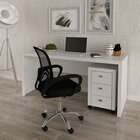 Kit 2 Peças Com Escrivaninha 163cm Me4109 E Gaveteiro Me4108