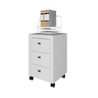 Kit 2 Peças Com Escrivaninha 163cm Me4109 E Gaveteiro Me4108