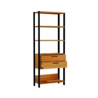 Kit 2 Peças Com Escrivaninha 1 Gaveta 118cm E Estante Torre 2