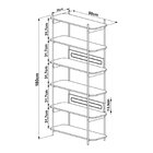 Kit 2 Peças Com Escrivaninha 2 Gavetas E Estante Palhinha Pé