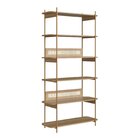 Kit 2 Peças Com Escrivaninha 2 Gavetas E Estante Palhinha Pé