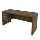 Kit 2 Peças Com Escrivaninha 3 Gavetas Com Cadeira De Escritó