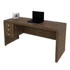 Kit 2 Peças Com Escrivaninha 3 Gavetas Com Cadeira De Escritó