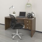 Kit 2 Peças Com Escrivaninha 3 Gavetas Com Cadeira De Escritó