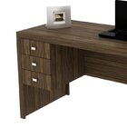 Kit 2 Peças Com Escrivaninha 3 Gavetas Com Cadeira De Escritó