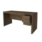 Kit 2 Peças Com Escrivaninha 3 Gavetas Com Cadeira De Escritó