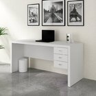 Kit 2 Peças Com Escrivaninha 3 Gavetas E Armário Baixo  2 Por