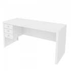 Kit 2 Peças Com Escrivaninha 3 Gavetas E Armário Baixo  2 Por