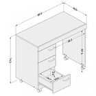 Kit 2 Peças Com Escrivaninha 3 Gavetas E Gaveteiro 3 Gavetas