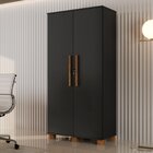 Kit 2 Peças Com Escrivaninha Cavalete E Armário Multiuso 100%