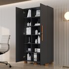 Kit 2 Peças Com Escrivaninha Cavalete E Armário Multiuso 100%