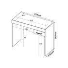 Kit 2 Peças Com Escrivaninha Com Gaveta E Estante Para Livros