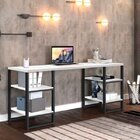 Kit 2 Peças Com Escrivaninha E Estante Industrial Innovare Ar