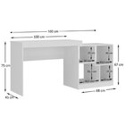 Kit 2 Peças Com Escrivaninha E Estante Para Livros Manila Esp