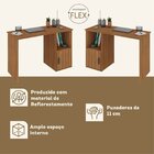 Kit 2 Peças Com Escrivaninha E Estante Para Livros Marsala Es