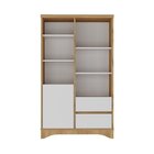 Kit 2 Peças Com Escrivaninha Florence Com Pés Ripado E Estant