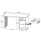 Kit 2 Peças Com Escrivaninha Florence Com Pés Ripado E Estant