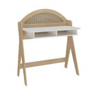 Kit 2 Peças Com Escrivaninha Juli E Estante Naturale/branco