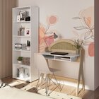 Kit 2 Peças Com Escrivaninha Juli E Estante Naturale/branco