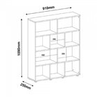 Kit 2 Peças Com Escrivaninha Match E Estante Para Livros 10 N