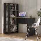 Kit 2 Peças Com Escrivaninha Match E Estante Para Livros 5 Pr