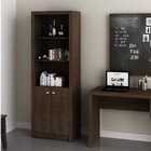 Kit 2 Peças Com Escrivaninha Me4128 120cm E Estante 2 Pratele