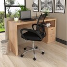 Kit 2 Peças Com Escrivaninha Me4130 E Cadeira Para Escritório