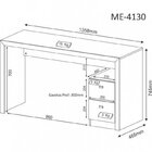 Kit 2 Peças Com Escrivaninha Me4130 E Cadeira Para Escritório