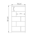 Kit 2 Peças Com Escrivaninha Multifuncional E Estante Para Li