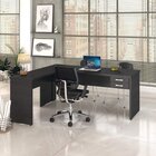 Kit 2 Peças Com Escrivaninha Work30 E Estante Kuadra Preto On