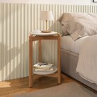 Kit 2 Peças Com Mesa De Centro E Mesa Lateral Lizz Off White/