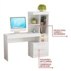 Kit 2 Peças Com Mesa Escrivaninha E Armário 4 Portas Com Nich