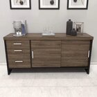 Kit 2 Peças Com Mesa Para Escritório Diretor Em L Em Tamburat