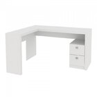 Kit 2 Peças Com Mesa Para Escritório Em L E Armário Multiuso