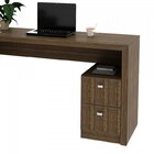 Kit 2 Peças Com Mesa Para Escritório Em L E Armário Multiuso