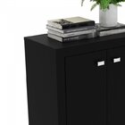 Kit 2 Peças Com Mesa Para Escritório Em L E Armário Multiuso