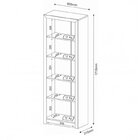 Kit 2 Peças Com Mesa Para Escritório Em L E Estante Espresso