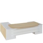 Kit 2 Peças Com Mesa Presidente Em Tamburato E Balcão Organiz