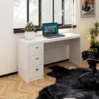 Kit 2 Peças Escrivaninha 3 Gavetas E Armário Multiuso Para Es