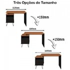 Kit 2 Peças Escrivaninha Com Estante Escada Estilo Industrial