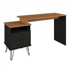 Kit 2 Peças Escrivaninha Com Estante Escada Estilo Industrial