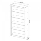 Kit 2 Peças Escrivaninha Facility Com Estante  Branco