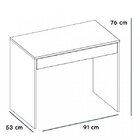 Kit 2 Peças Escrivaninha Facility Com Estante  Branco