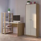 Kit 2 Peças Escrivaninha Match E Armário Match Yescasa Off Wh