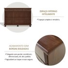 Kit 2 Peças Estante 5 Prateleiras E Balcão 3 Portas 100% Made