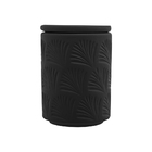 Kit 2 Peças Para Banheiro Leaf De Cerâmica Preto 29561 Wolff