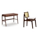 Kit 2 Peças Para Escritório Com Escrivaninha E Cadeira Em Mad